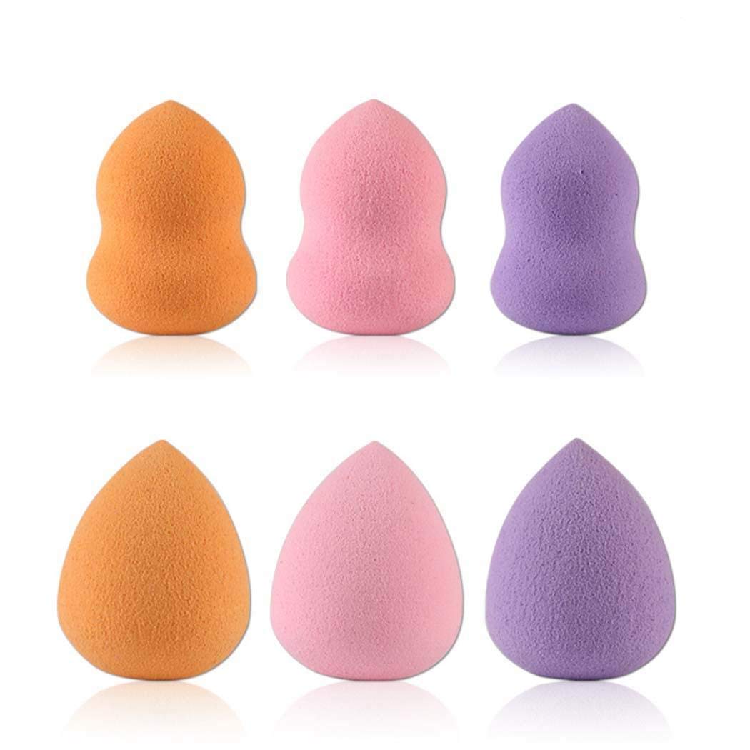 MAMOIU 6Pcs/Pack Makeup Sponge Blender, Soft Elastic Makeup Sponge Gourd Dripping Puff Blenders & Sponges