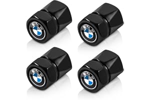 JYSDLHQ Car Wheel Tire Stem Valve Caps Exterior Accessory Air Cover Dust Cover Black Metal Tyre Valve Stem Cap Accessories for BMW X1 X3 M3 M5 X1 X5 X6 Z4 3 5 7 Series…
