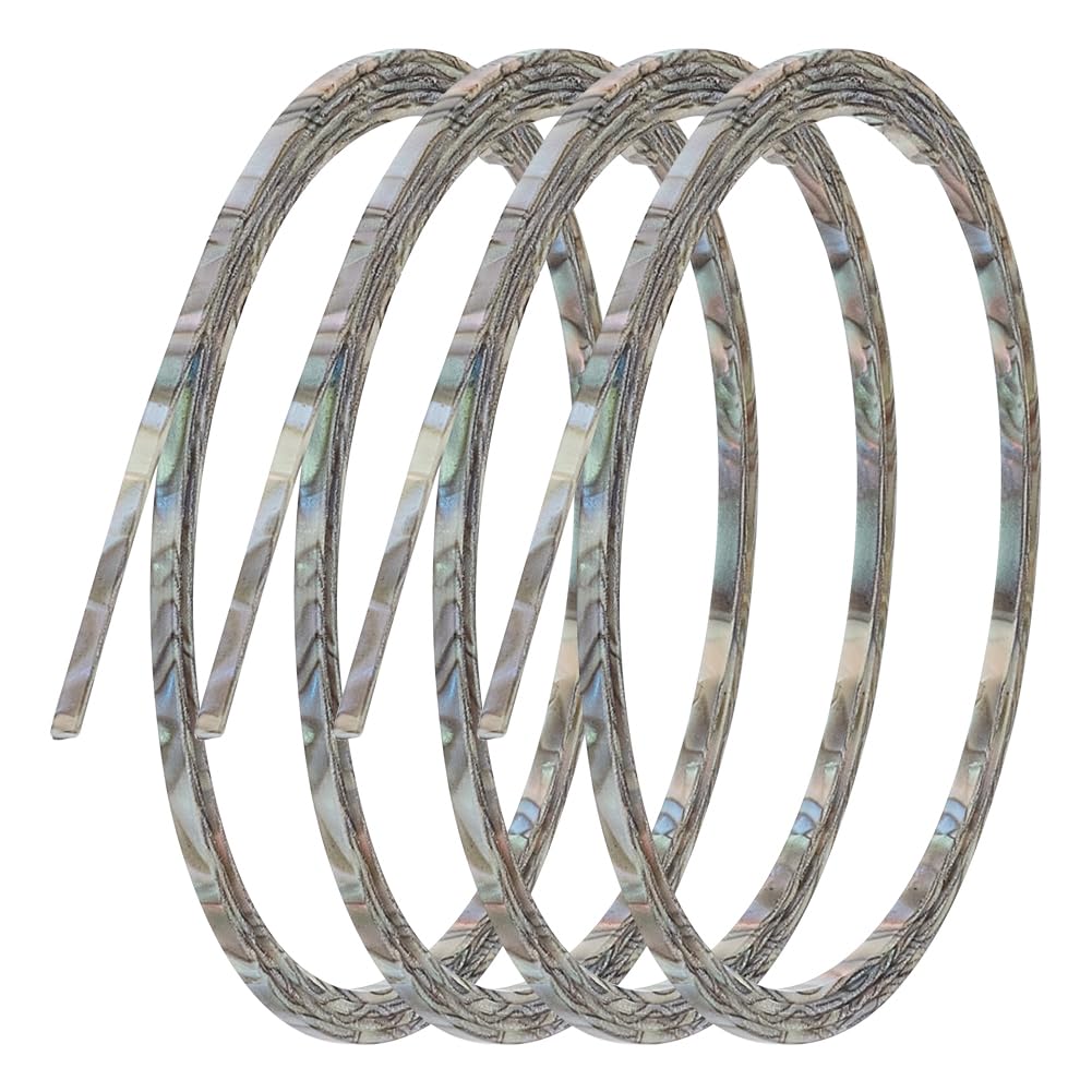 PH PandaHall 4pcs 3mm Binding Purfling Strip 65inch Plastic Imitation Shell Guitar Binding Purfling Strip Guitar Binding Edge Trim for Acoustic Classical Guitar, Gray