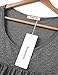 Nomorer Women's Scoop Neck Pleated Front Rolled Up Sides By Button Tops