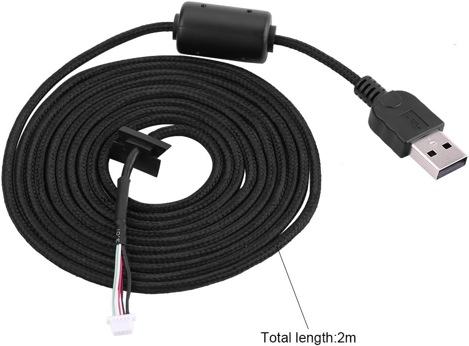 VBESTLIFE USB Mouse Line Wire Cable Replacement Repair Accessory for Logitech G9/G9X Game Mouse(2m) - Image 4