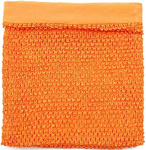 shangfuyuan Little Girls Princess 1210 inches Lined Crochet Pettiskirt Tutu Tube Tops Various Colours (1210 inches, Orange)