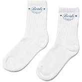 Hosrnovo Something Blue Gifts for Bride, Bride to be Blue and Heart Socks Gift for Bridal Shower, Bachelorette Party, Engagement and Wedding