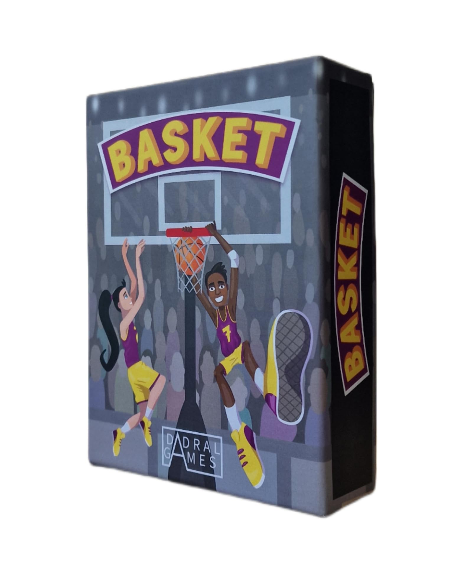Dadral Games - BASKET Card Game | For the whole family | Adults and children from 6 years old | 2 to 4 players | Multilingual, Multicolored, Cardboard