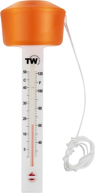 Thermometer World Floating Water Thermometer for Pools, Hot Tubs & Ponds