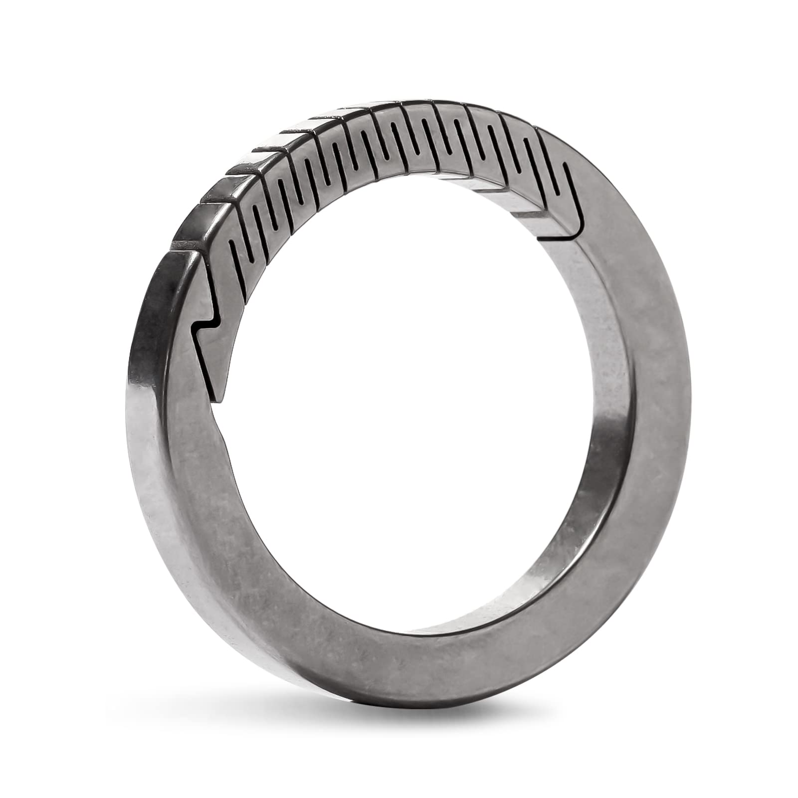 TIKIDESIGN Titanium Carabiner Keyring, Round Titanium Carabiner Keychain, Small Titanium Carabiner Hook for Organizing Keys and EDC Mini Tools