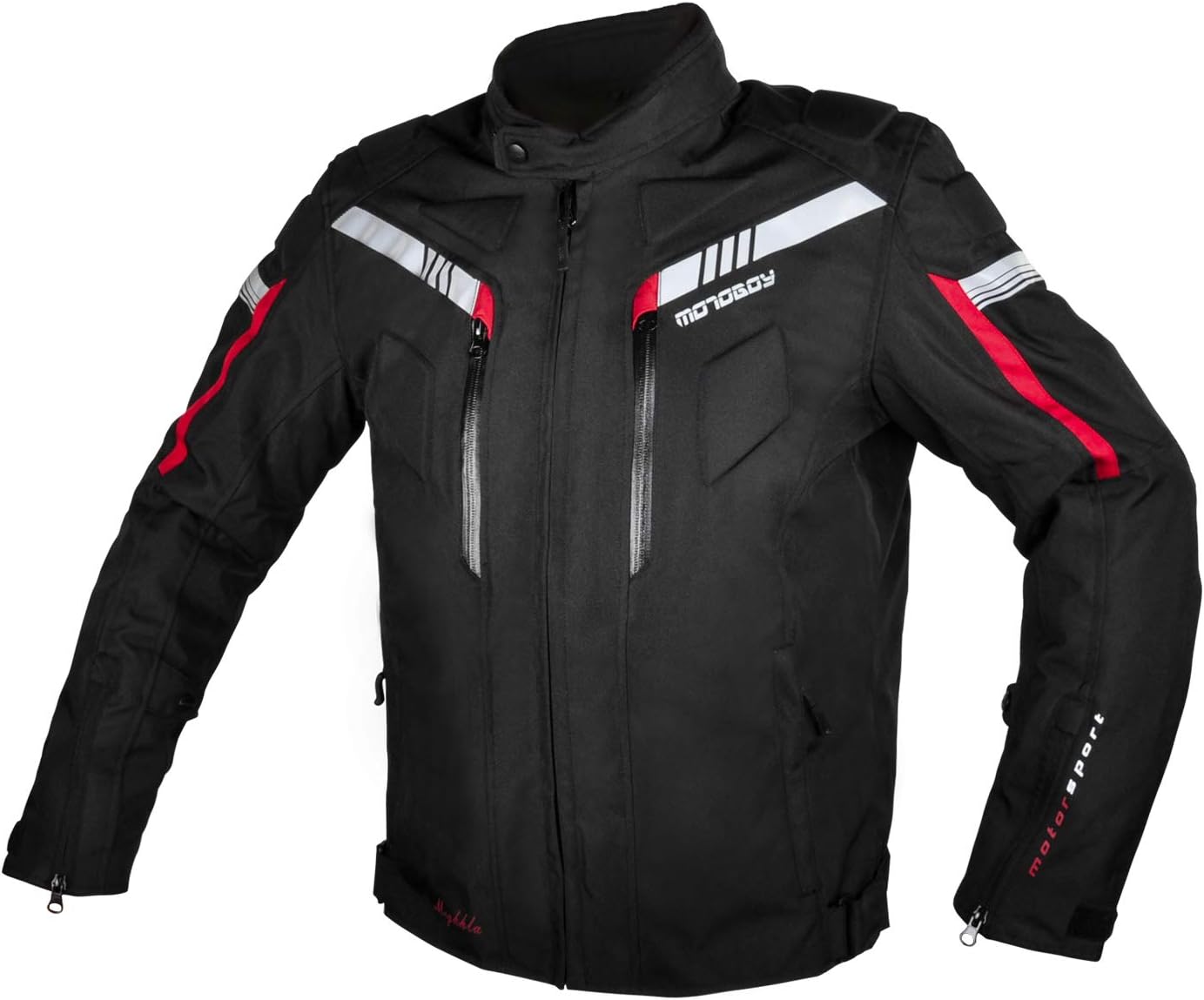 All Seasons Waterproof Motorcycle Riding Jacket, Removable CE Armored HiVis Reflective Thermal