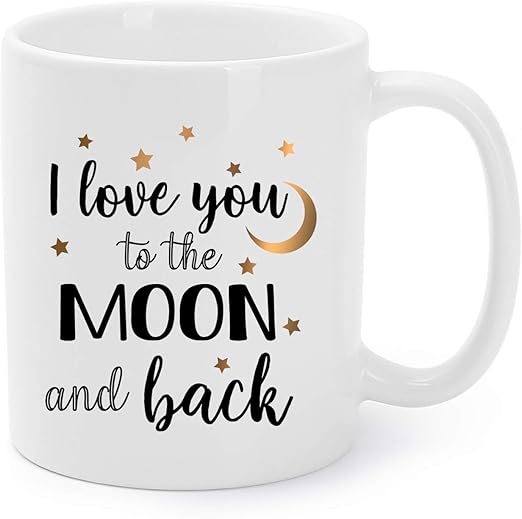 Amazon Com Valentine S Day Gift Mugs Funny I Love You To The Moon