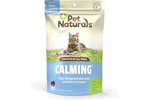 Pet Naturals Calming Chews for Cats, 30 Chews - Behavioral Support and Anxiety Relief for Travel, Boarding, Vet Visits and High Stress Situations