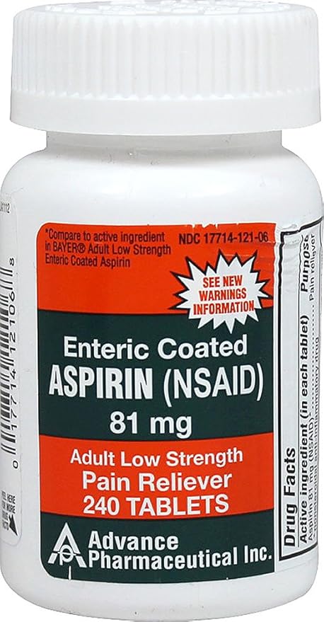 aspirin 81 mg 121
