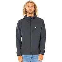 Rip Curl Men's Anti Series Collection Zip Up Jacket, Black, Small