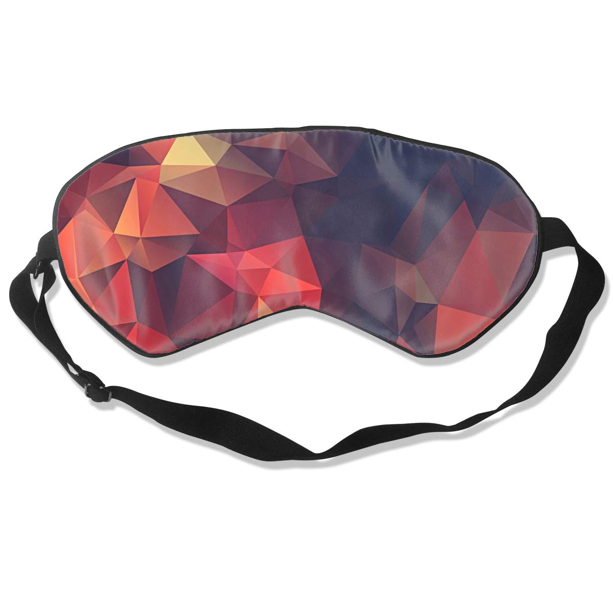 100% Silk Sleep Eye Mask, Art Geometry Night Sleep Mask, Meditation With Adjustable Straps, Blocks Light, Suitable For Sleeping Travel Work Naps
