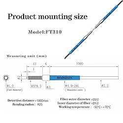 BOJKEON FT310 Fiber Optic Sensor,Through-Beam