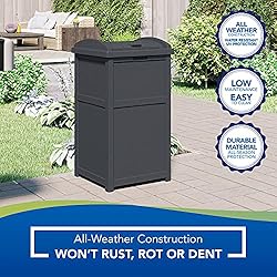 Suncast 30-Gallon Durable Hideaway Trash Waste Bin