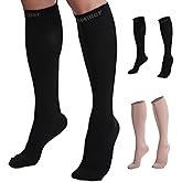 Doc Miller Closed Toe Compression Socks for Women and Men, 30-40 mmHg Medical Compression Socks