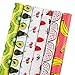 LaRibbons Wrapping Paper Roll with Cutlines on Reverse, Summer Fruit Design for Birthday, Party, Summer Decor, 6 Roll, 30 Inch × 10 Feet Per Roll