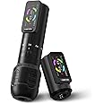 Ambition Seher Wireless Tattoo Machine with 6 Strokes Length 2.2mm-4.2mm Rotary Tattoo Gun Cartridge Pen with 2Pcs 2400mAh Touch Buttons LED Digital Display Coreless Motor for Tattoo Artist