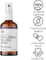 Nature's Greatest Secret Colloidal Silver Spray 100ml 20ppm UK Made view 7