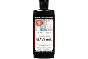 E.J. WHEATON CO. E.J. Wheaton Glass Wax, Polishes and Protects Windows, Mirrors and Metal Surfaces, Dries Chalk White, Easy to Apply and to Remove, Made in USA