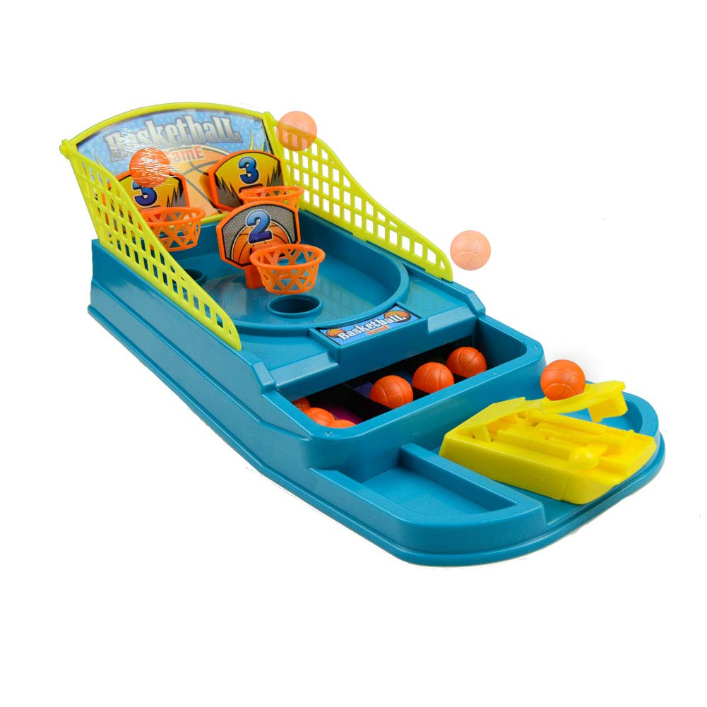 Mini Desktop Basketball Game Tabletop Shooting Toy Classic Arcade Games Family Party Interactive Toy with 6 Balls&3 Hoops for Sports Fans