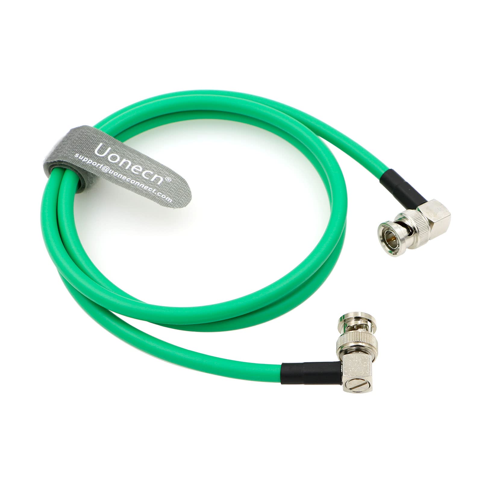 Uonecn SDI 12G BNC Coaxial Cable Male to Male L Shape Original Cable for 4K Video Camera 1M