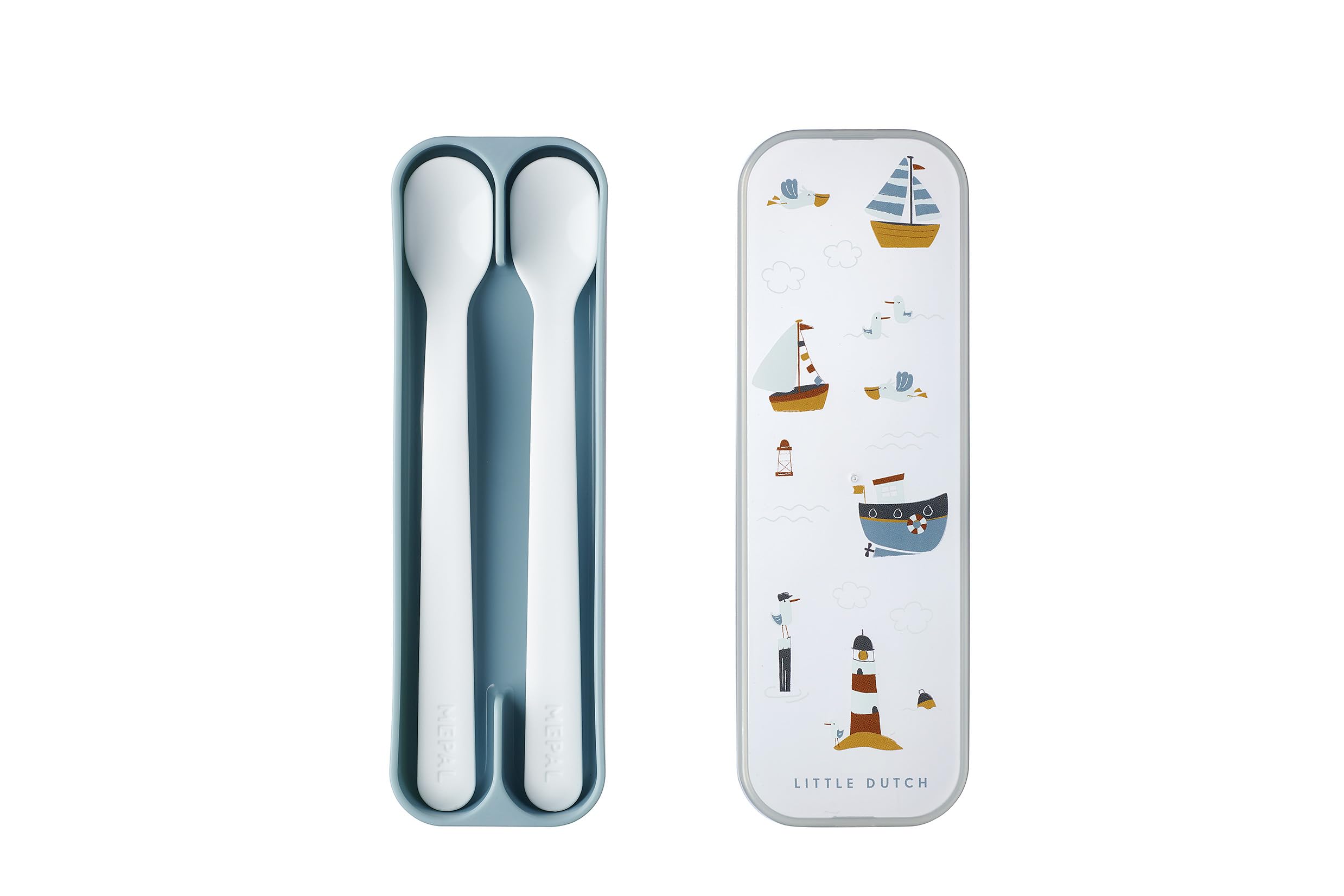 Mepal – Baby Feeding Spoon Mepal Mio – Long-Handled Baby Spoon – Dishwasher-Safe Baby Spoon – Baby Utensils - & BPA-Free - Set of 2 – Sailors Bay