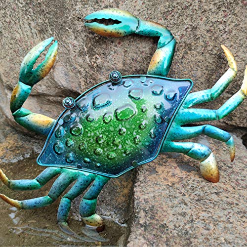 JOYBee 17.2Inch Large Metal Crab Wall art Decor,Decoration For Outdoor