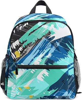 Amazon リュック 子供用 おしゃれ 男の子 保育園 女の子 小学生 キッズ こども 子ども 小型 小さい 小さめ 軽量 リュックサック 撥水 通園 抽象的 落書き らくがき グラフィティ 人気 Kasamo リュックサック