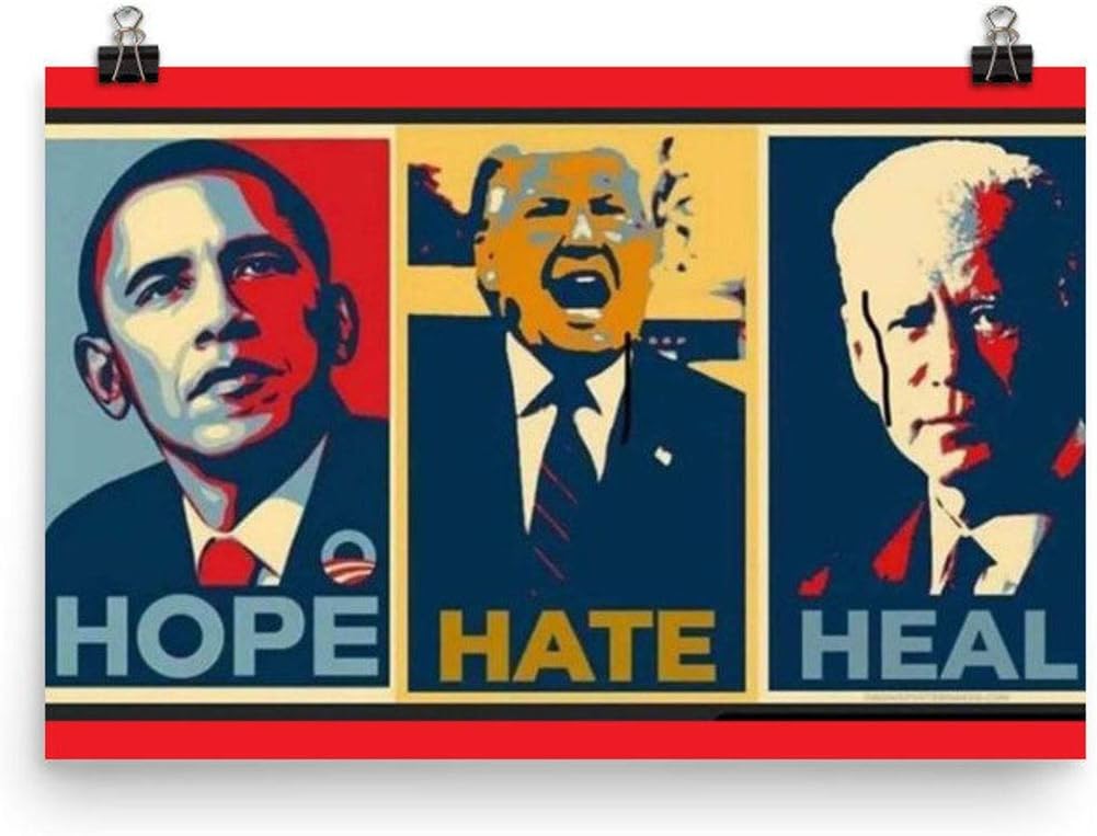 Amazon Com Biden Harris Posters Hope Hate Heal Poster Funny Biden Harris Poster 2020 Posters Prints