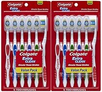 Colgate Extra Clean Full Head, Medium Toothbrush, 12 Count Style May Vary