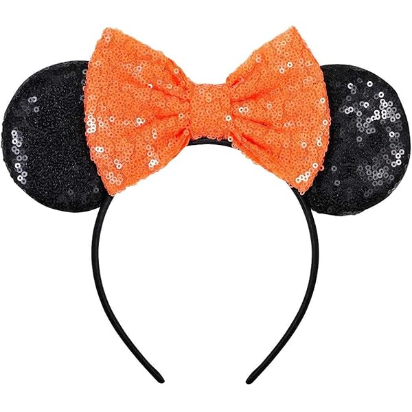 Orejas De Minnie Mouse Leziazany Diadema De Orejas De Ratón De Monstruo De Navidad, Diadema De Lentejuelas Con Orejas De Ratón Para Halloween, Accesorios De Cosplay Orejas Minnie Mouse