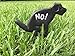 No Dog Pooping Solid Cast Iron Yard Sign Large 9.5