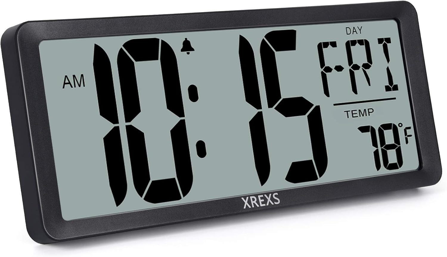 XREXS Large Digital Wall Clock 13 46 Large LCD Display Clear Dementia