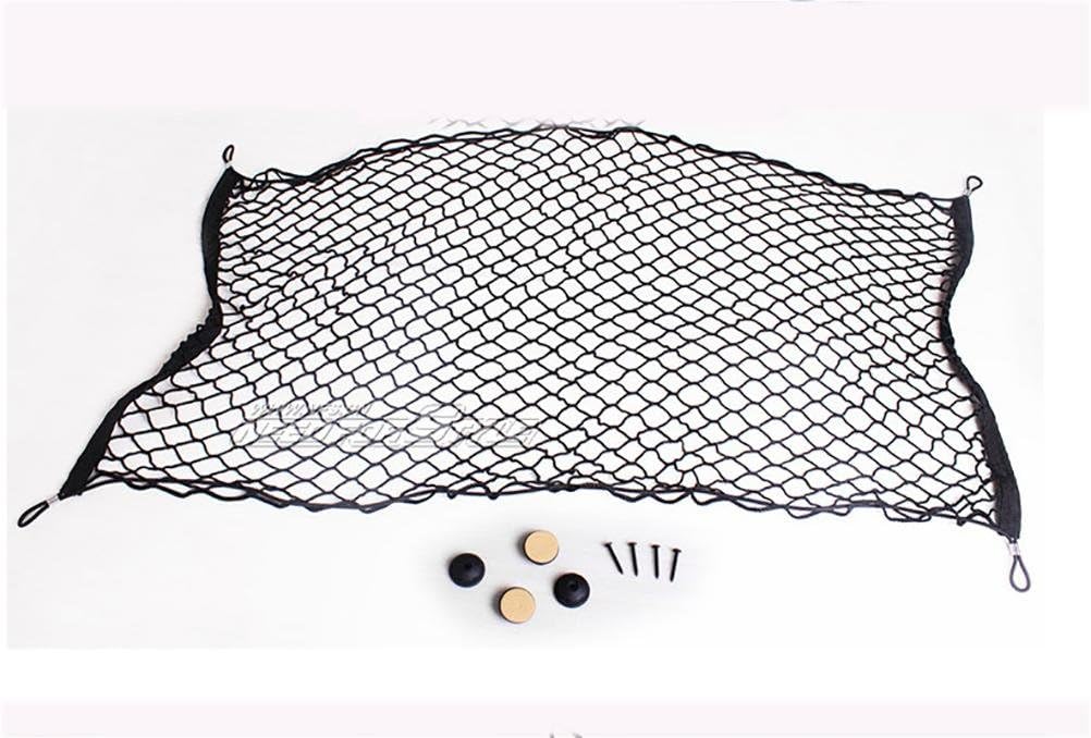 RIRI 4 Hooks Car Trunk Cargo Net Mesh Storage Organizer - Car Net for Kids Luggage - Universal Car Accessories Net