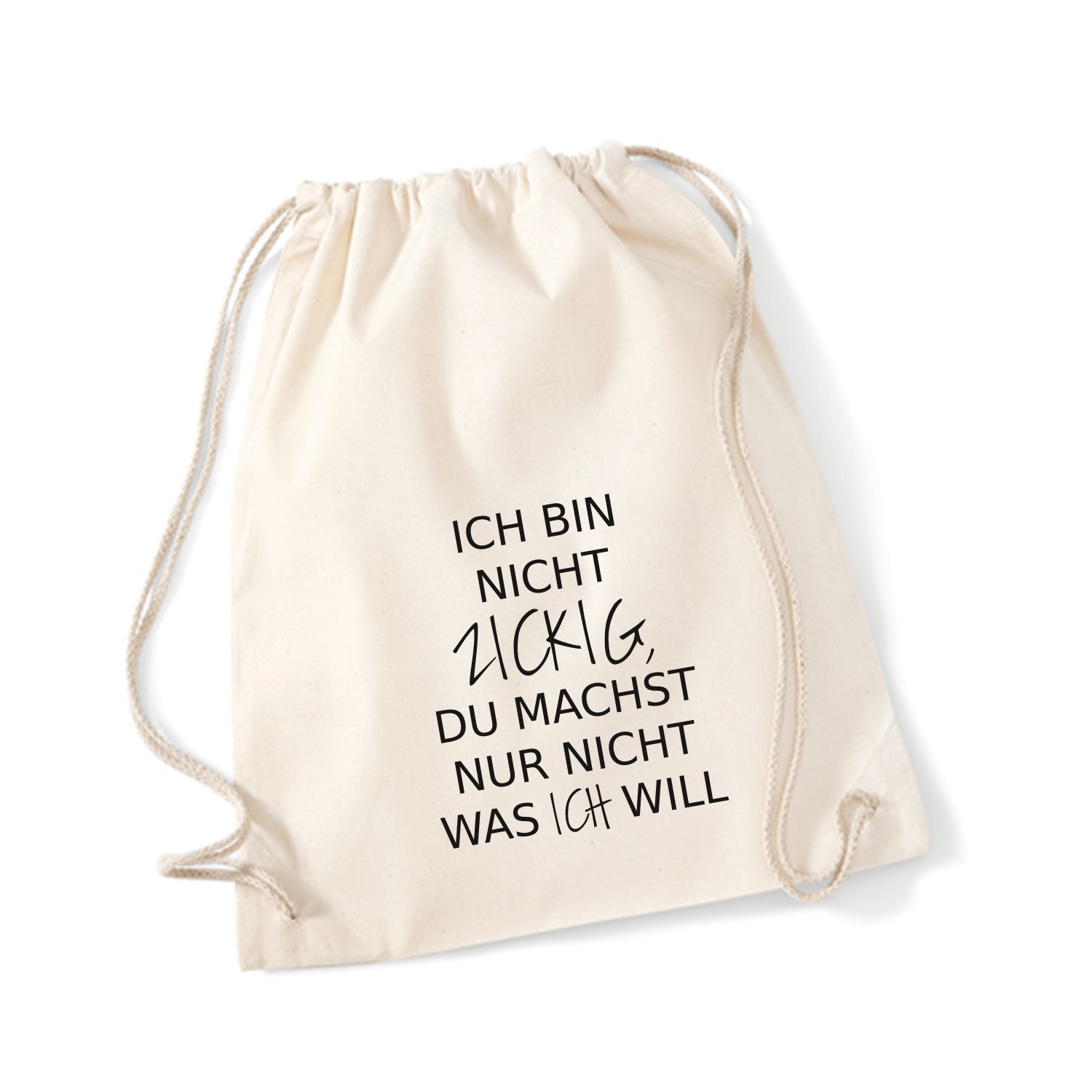 Damentaschen Baumwoll Turnbeutel Mit Spruch Motiv Ich Bin Nicht Zickig Tasche Gym Bag Egresadosbottazzi Com Ar