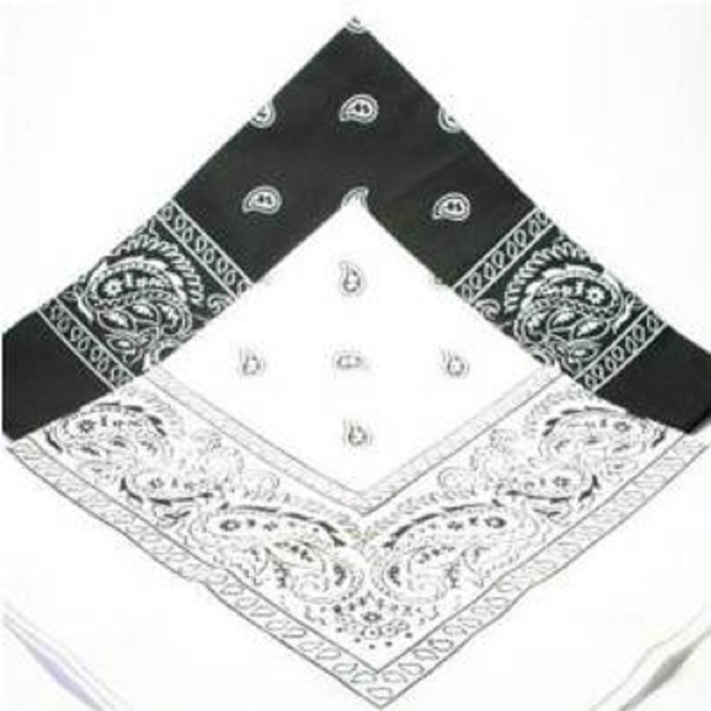 Essex Marketplace Black & White Bandanas - Pack of 2