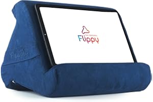 Flippy Original Tablet Pillow Stand & iPad Holder, Gift for Book Lovers & Readers, Multi-Angle Stand with Storage for Lap, De