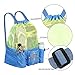 EocuSun Large Mesh Swimming Bag, Beach Drawstring Backpack, Mesh Mummy Backpack Beach Sports Gear Swim PE Gym Equipment Bag Sackpack Backpack for Men Women Boys Girls and Kids