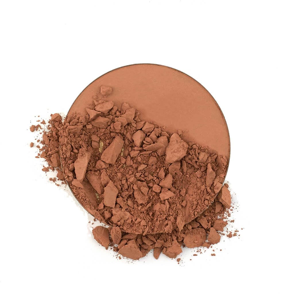 Pressed powder Tan, pressed powder full cover foundation including mirror and puff applicator