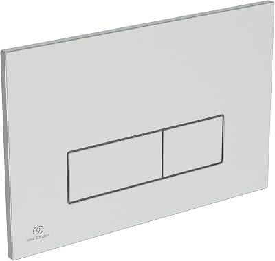 Ideal Standard Oleas Toilet Flush Plate Chrome Matt Dual Flush Pneumatic