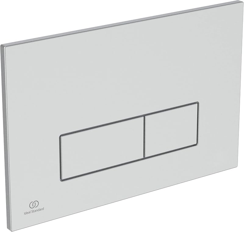 Ideal Standard Oleas Toilet Flush Plate Chrome Matt Dual Flush Pneumatic