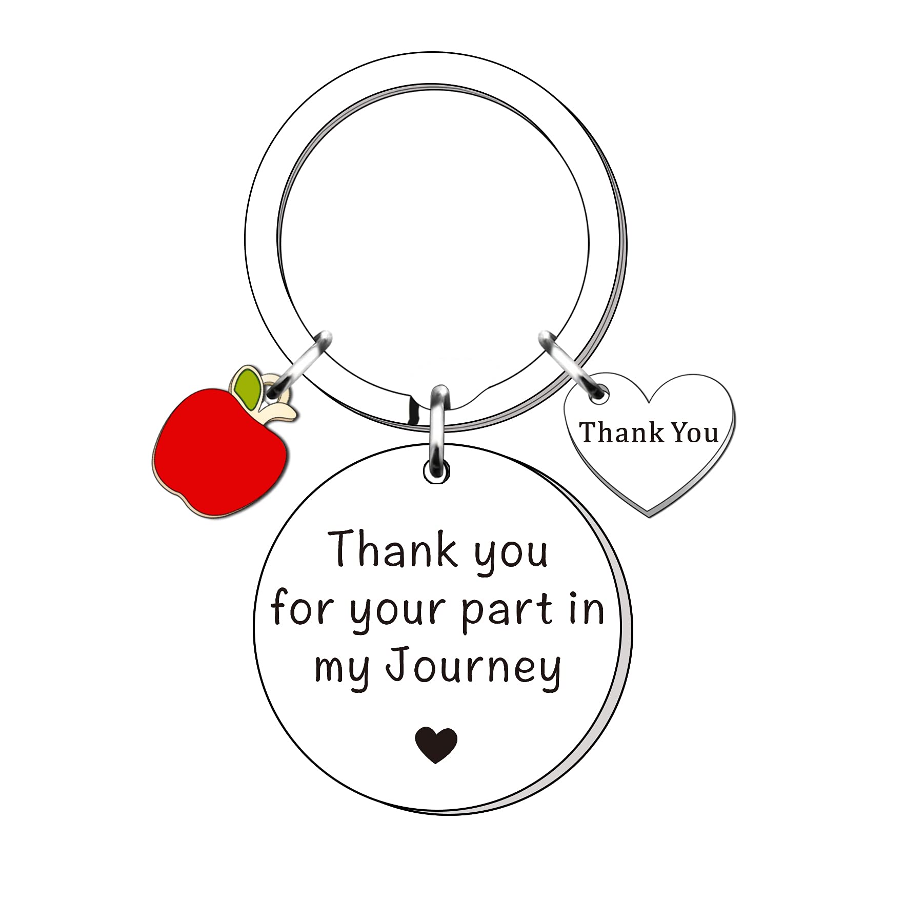 SMARGO Thank You Gifts For Women Men Teachers Mentor Colleagues Coworkers Friends Mum Thank You For Your Part In My Journey Keyring Keychain