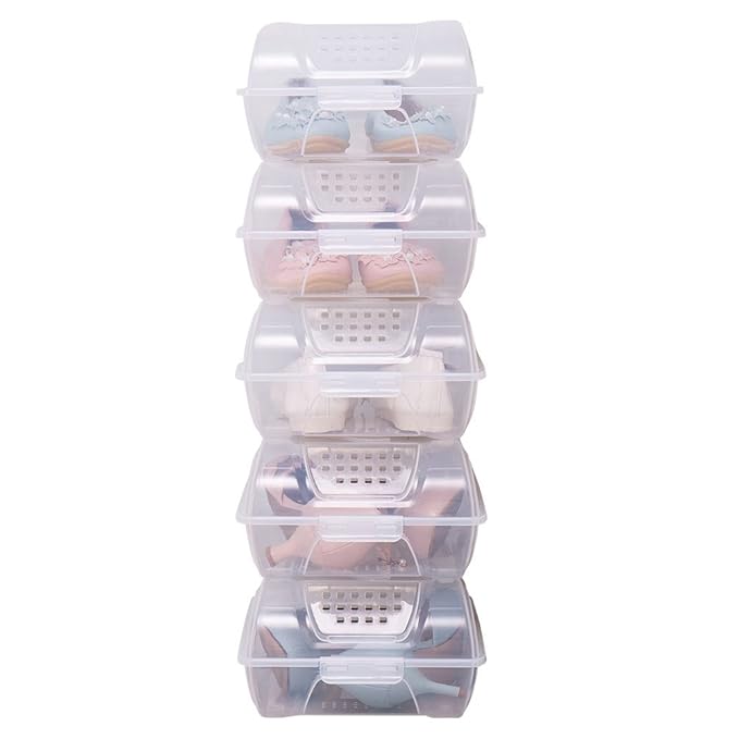 clear shoe box organizer