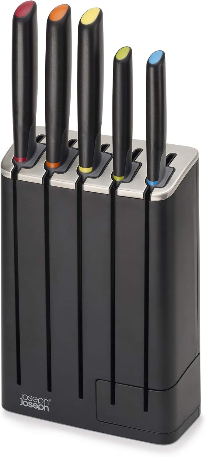Joseph Joseph 10537 Elevate Knives SlimBlock 5Piece Knife Set with