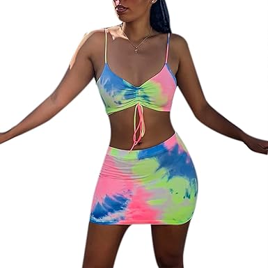 rainbow bodycon skirt