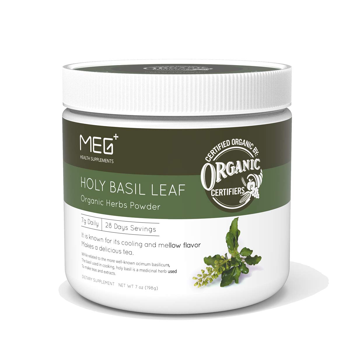 Amazon Com Megplus Organic Holy Basil Leaf Rama Powder 7
