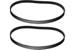 HASMX 2-Pack Replacement Geared Belt for Vacuflo TurboCat, TP210 Model, Central Vacuum Air Driven Turbo Brush Geared Belt Bla