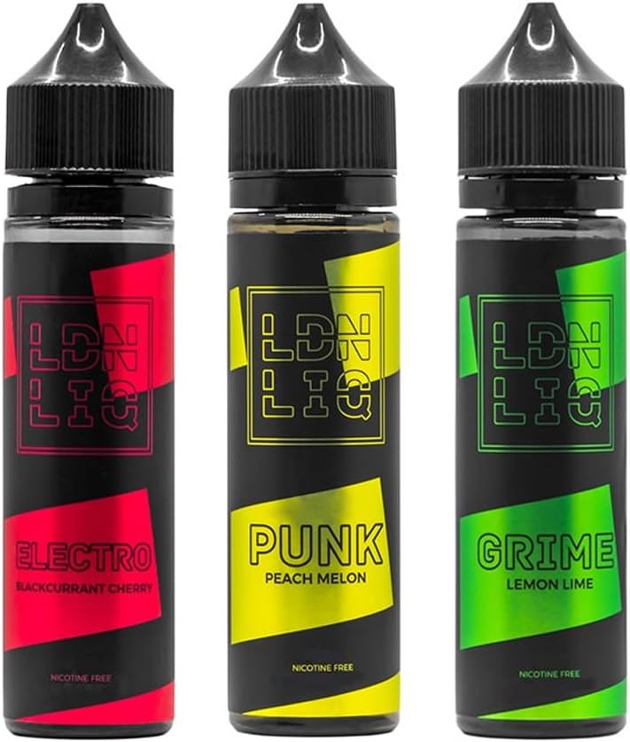LDN LIQ NO Nicotine 50ml Short Fill Powerful Fruity E Liquid