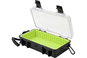 Avlcoaky Waterproof Box Dry Box Waterproof Containers, Protective Case 10" L x 5" W x 2.5" H Watertight Storage Box Kayaking Boat Waterproof Boxes