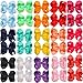 30 Pack Hair Bows for Girls 6 Inches Large Big Grosgrain Ribbon Bows Alligator Hair Clips in Pairs Hair Accessories for Baby Girls Toddler Kids Teens Women